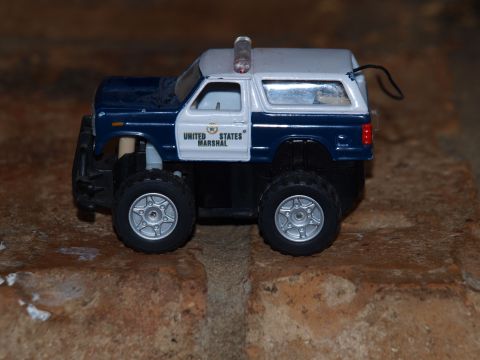 1978 Ford Bronco - This toy truck is decorated as a United States Marshal vehicle.