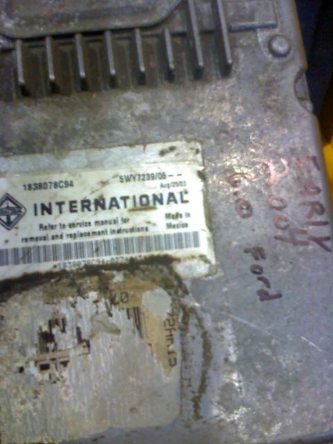 1992 Ford Bronco - This International engine control module has a handwritten date of Aug 2003.