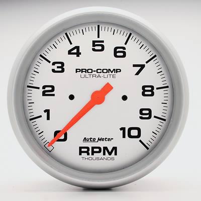 1970 Ford Mustang - This Pro-Comp Ultra-Lite tachometer from Auto Meter measures RPM in thousands.