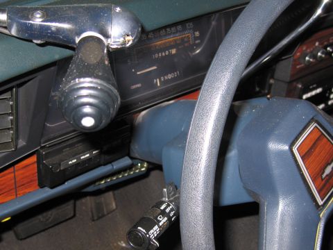 1991 Ford LTD Crown Victoria - Interior photo of the steering column and gauges, not a document.