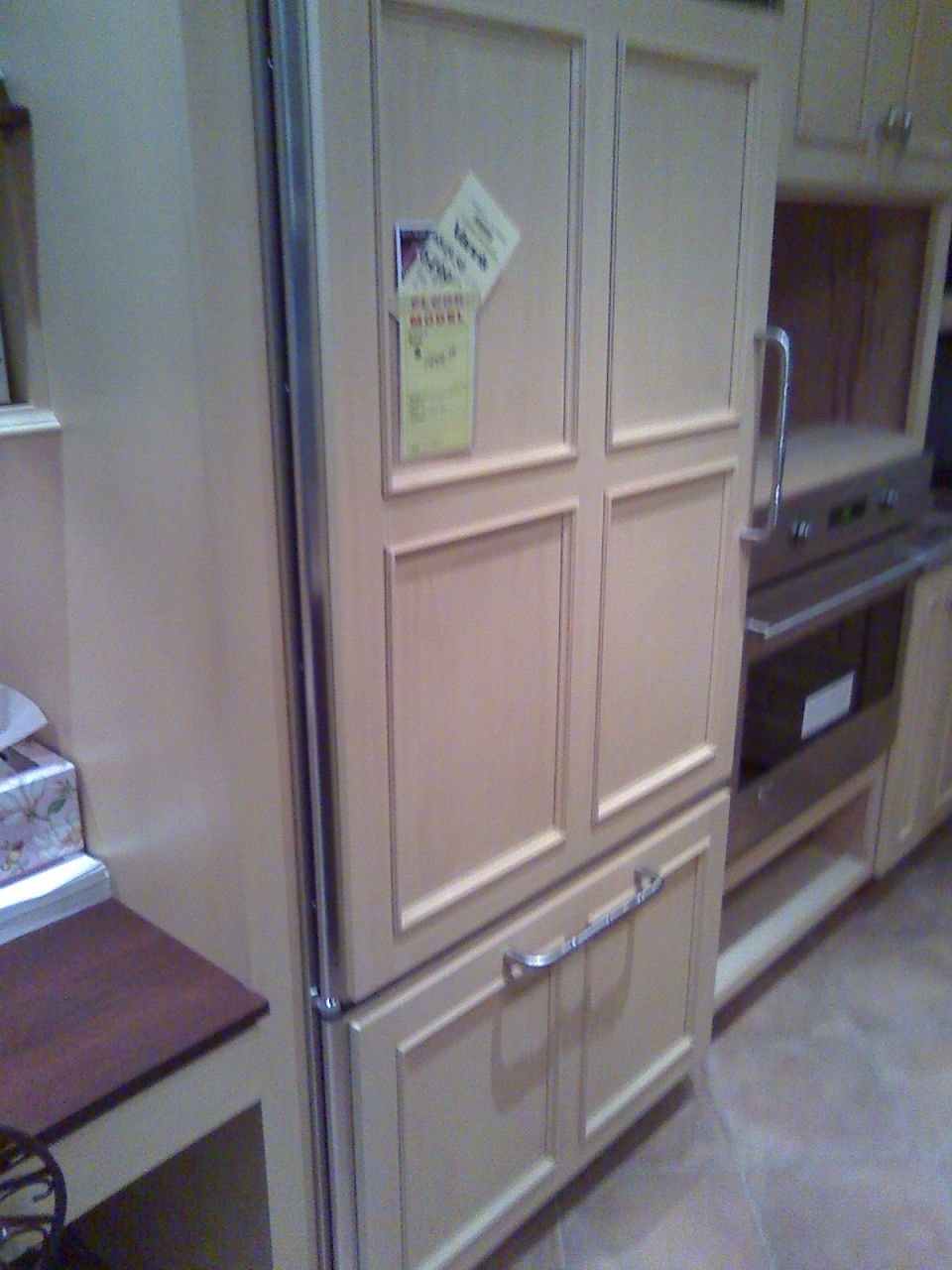 GE panel fridge