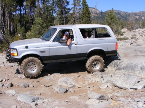 1996 Ford Bronco - Two kids, two pitts, and my wife walking the trail with the other ladies.....I mean taking the pictures......lol.