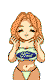 1991 Ford Bronco - Anime girl wearing a Ford West t-shirt.