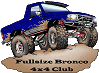 1991 Ford Bronco - Graphic logo for a Fullsize Bronco 4x4 Club a blue pickup truck.