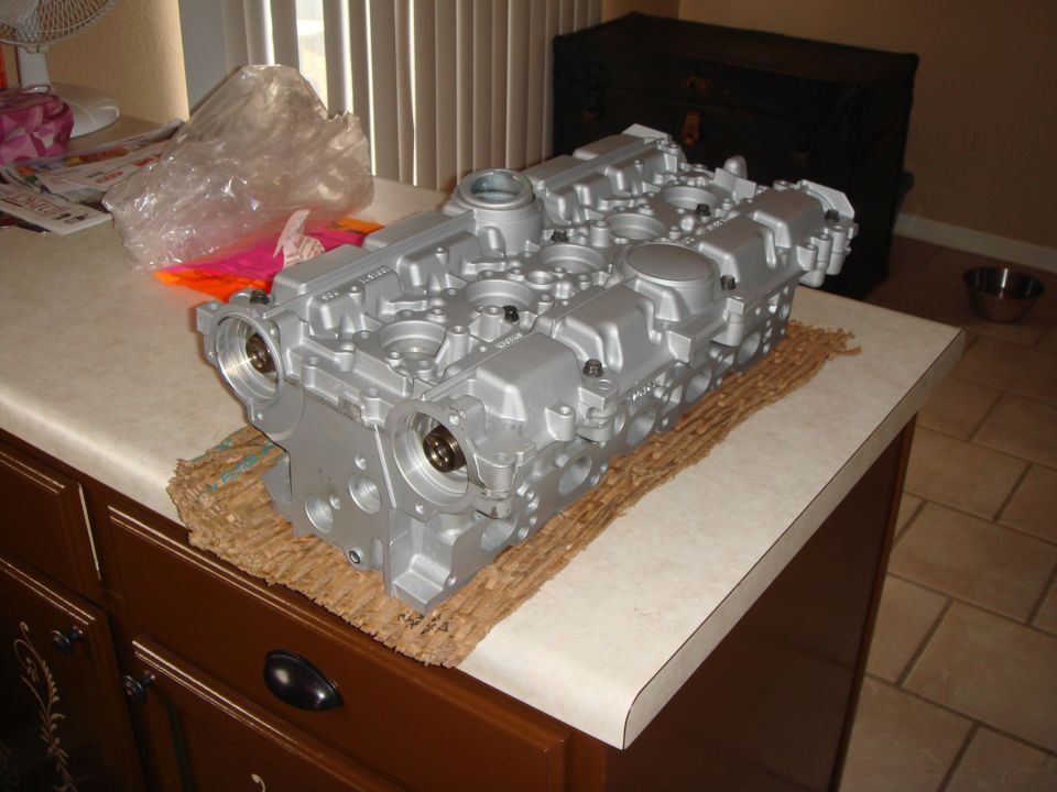 What you get in the box from Clearwater Cylinder Head, complete with cams.