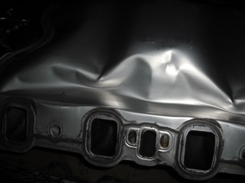 1979 Ford Bronco - Excessive Crank Pressure caused by the old motor. Bad rings caused this much pressure
