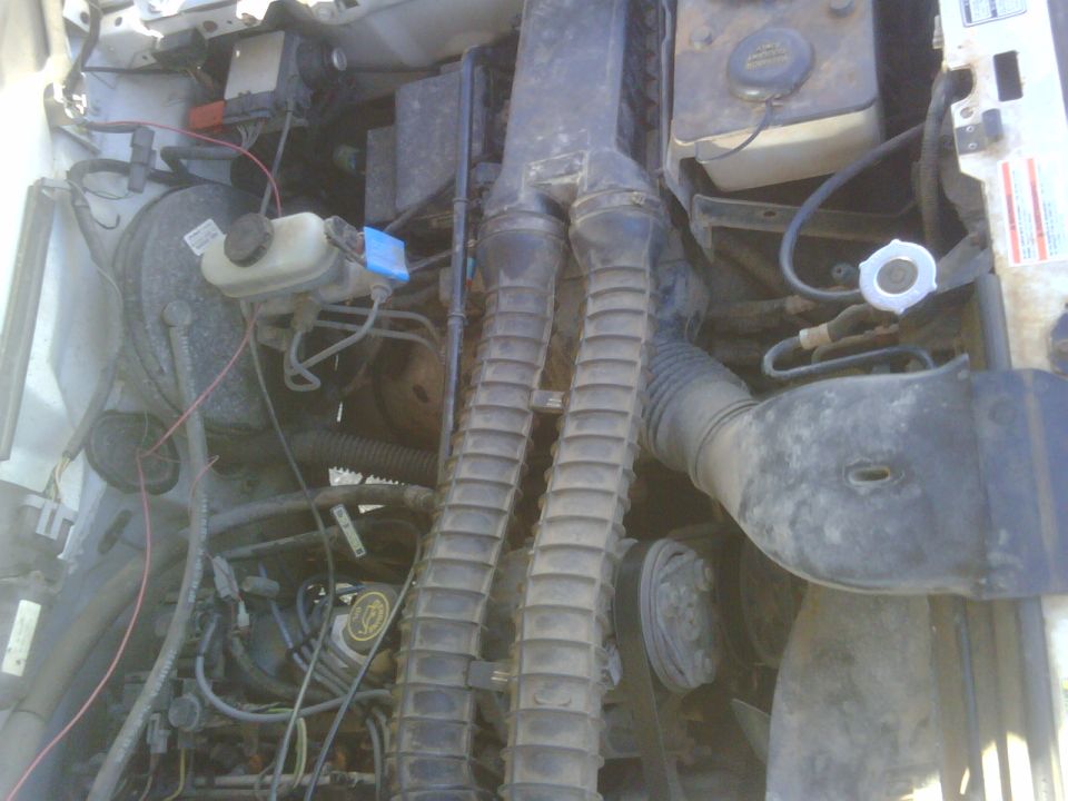 engine right; new wires, cap/rotor, fan clutch, water pump.