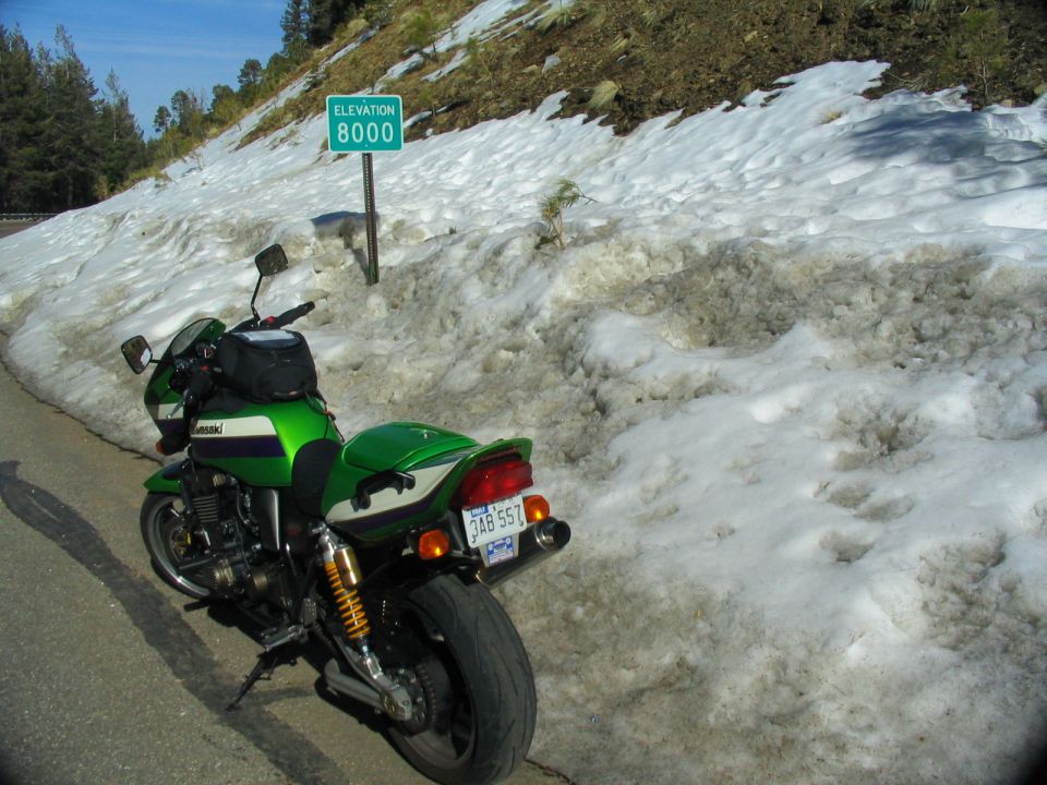 8000 feet and snow