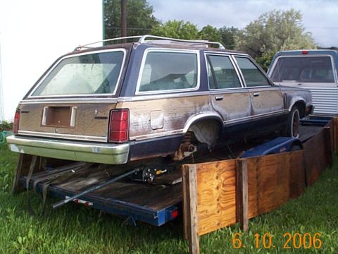 1982 Mercury Zephyr - this after dragging it out of farmer field