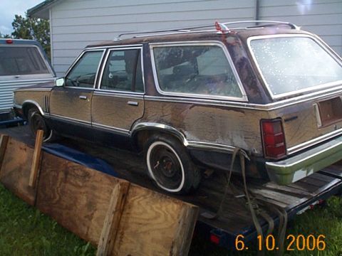 1982 Mercury Zephyr - this after dragging it out of farmer field