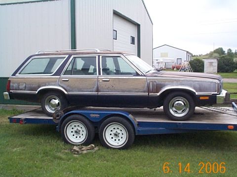 1982 Mercury Zephyr - with the rebiult 8.8 and some cheep 14 rims.