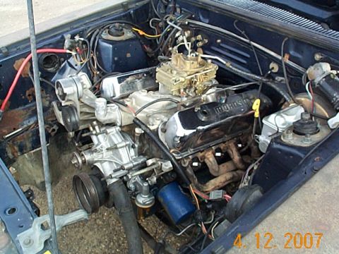 1982 Mercury Zephyr - test fitting a extra ENGINE with the rebuilt C-6