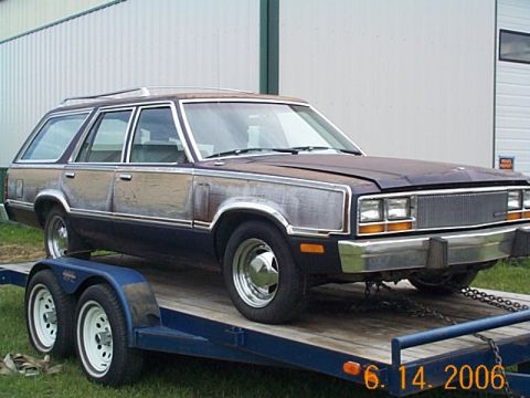 1982 Mercury Zephyr - love the woodys even if it is just shelf paper!