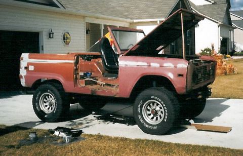 1975 Ford Bronco - We quickly decided to start over, so we stripped it.