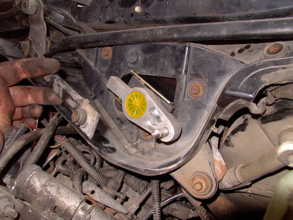 This is the wiper transmission, on the motor, going back in.
