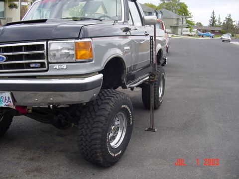 1989 Ford Bronco - Went up a long way