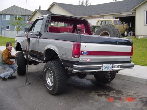 1989 Ford Bronco - He looks excited
