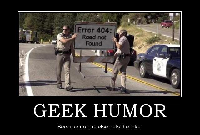 Demotivational poster of officers holding an Error 404 road sign