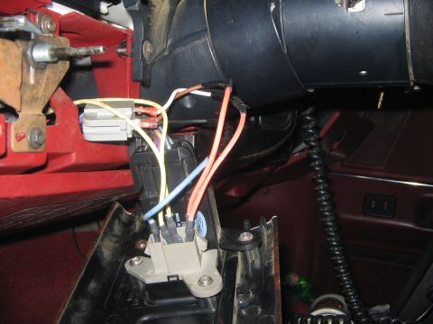 1991 Ford Bronco - Connections bridged from 12v & ground. Blue is ground, one red hot, one red ground, yellow leads to window motor