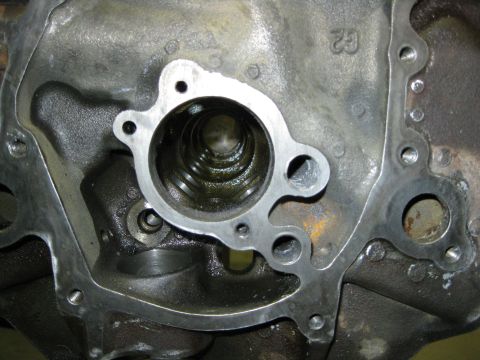 1984 Ford Crown Victoria LTD - a 12" drill bit was used to drill this passage from both ends