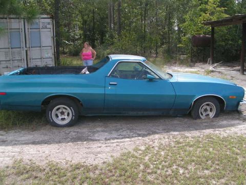1974 Ford Ranchero - Tosha and the Ranchero.
