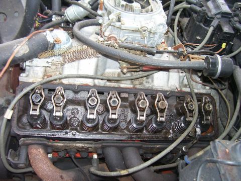 1978 Pontiac Trans Am - Engine bay detail with visible valve train components and carburetor.
