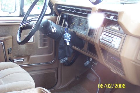 1986 Ford Bronco - The Interior when I bought it
