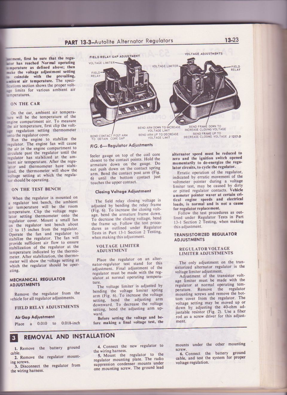 Adjusting Fomoco mechanical voltage regulators