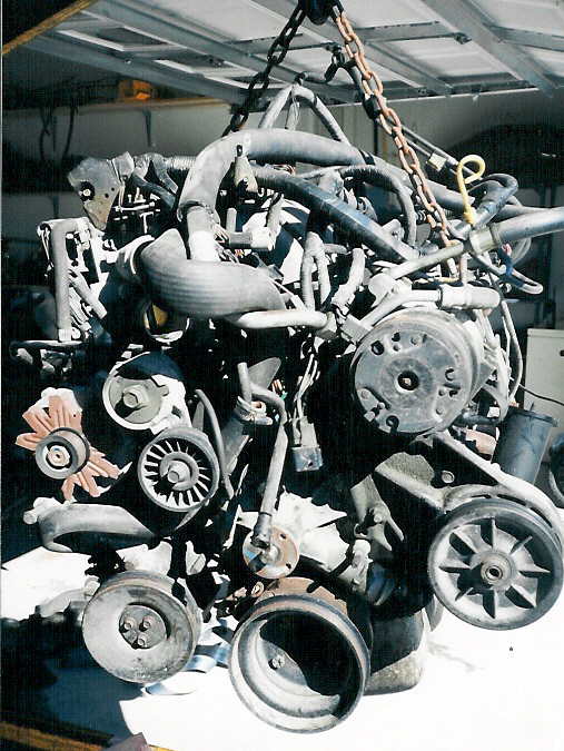 This was the original goal, but we got a LOT of useful parts, including the whole wiring harness, window motors, transmission, and even the dome lamp.