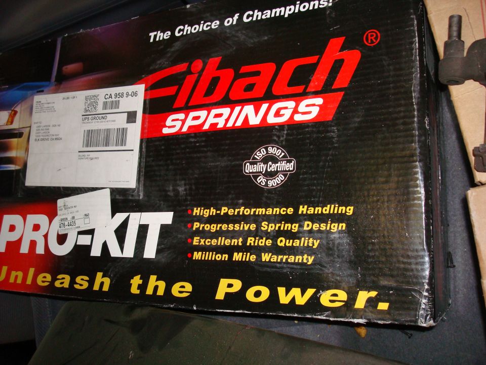 Eibach Springs Pro-Kit box with "Unleash the Power" text