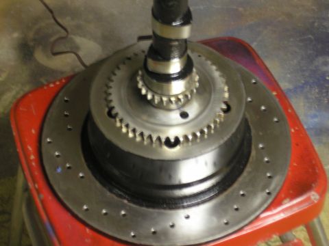 1995 Ford Bronco - A camshaft and brake rotor assembly is shown, not a 1995 Ford Bronco.