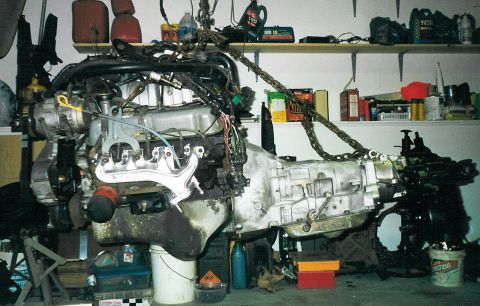 1975 Ford Bronco - The trans has been rebuilt with the Advance Adapter & mated to the old Dana20; the exhaust manifolds were sandblasted inside & out, and pai…