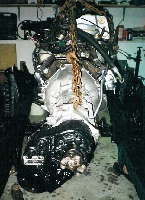 1975 Ford Bronco - The trans has been rebuilt with the Advance Adapter & mated to the old Dana20, and it's all ready to go back onto the frame. [url=http://ww…