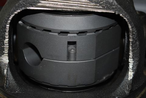 1996 Ford Bronco - Close-up view of a vehicle's differential gear assembly, showing internal mechanical parts.