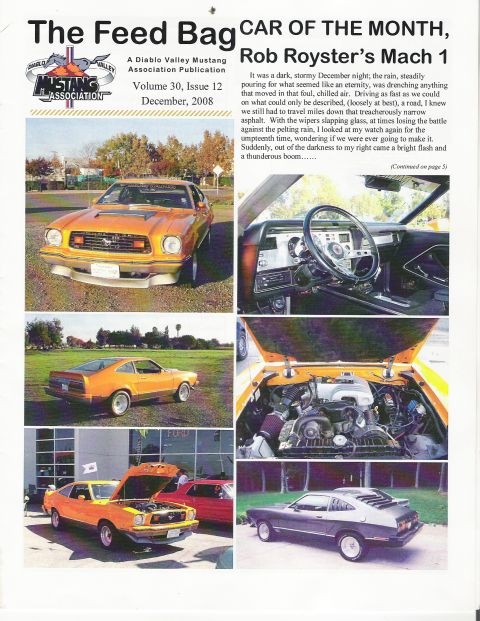 1978 Ford Mustang II - DVMA Cover