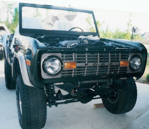 1975 Ford Bronco - This was its first rollout with the body on. The neighbors were shocked.
