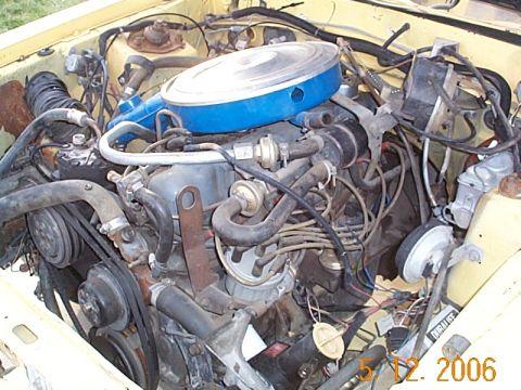 1982 Ford Mustang - with it replacement engine.