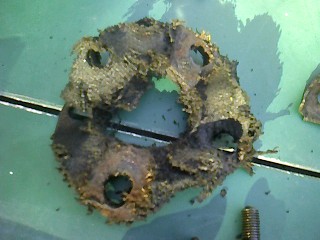 1965 Ford Ranchero - the old steering rag. What a mess