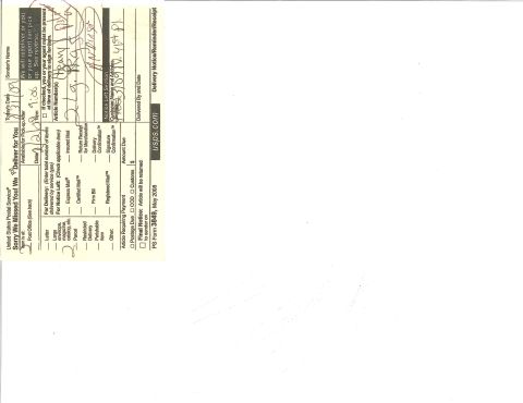 1993 Ford Probe - A USPS 'Sorry We Missed You!' delivery notice with handwritten notes and dates is visible.