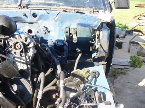 1992 Ford Bronco - cut the fuse panel out