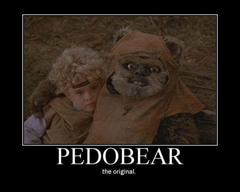 2006 Ford E350 - A meme an Ewok character from Star Wars hugging a child, with text below.