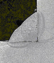 1978 Ford F-250 - A close-up view of a welded metal joint, text from Supermotors.net.