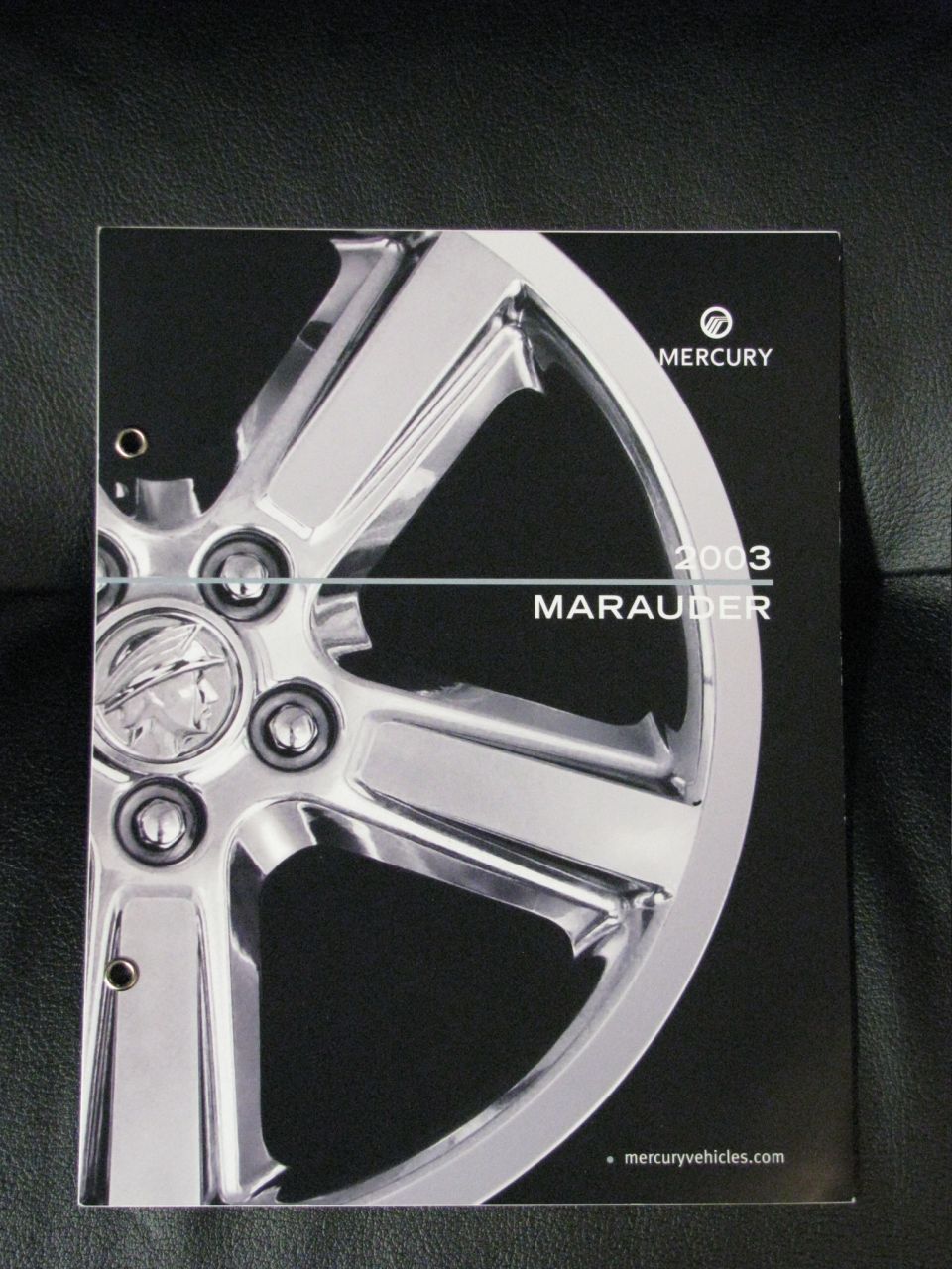 2003 Perspective Marauder owner's brochure. This item was produced in 2002 and sent to perspective Marauder buyers.
