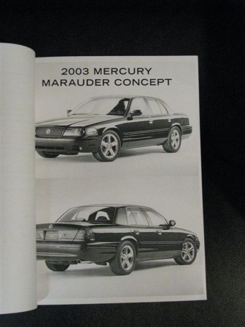 2003 Mercury Marauder - Note the "concept" term.