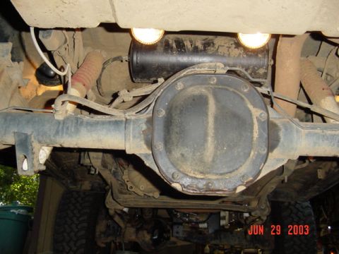 1989 Ford Bronco - I moved the sealed beams from the front bumper to above the rear axle pointing back