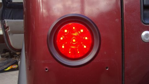 1995 Ford Bronco - This is a close-up of a vehicle's red LED tail light, not a 1995 Ford Bronco.