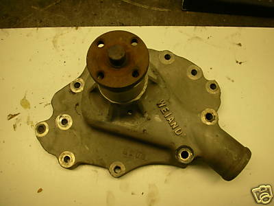 1972 Ford Ranchero - Weiand 8209 "flatface" water pump with no accessory mount bosses