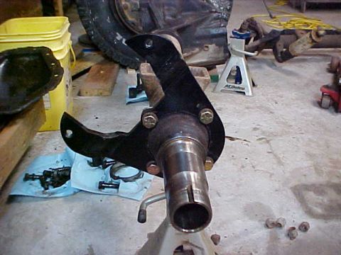 1975 Chevrolet Blazer - ruff stuff caliper bracket installed