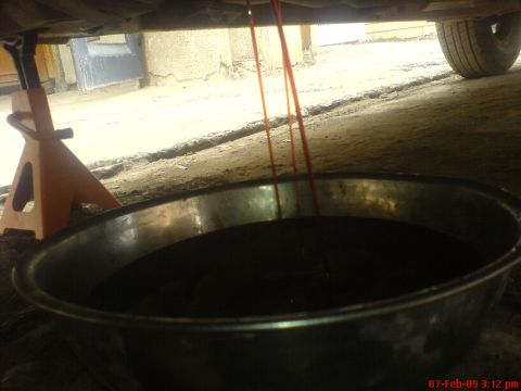 1992 Ford Crown Victoria - after removing drain bolt from the converter