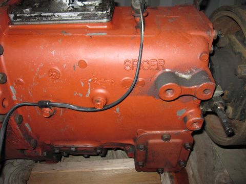 1992 Ford Bronco - Photograph of a Spicer transmission and engine, not a technical document.